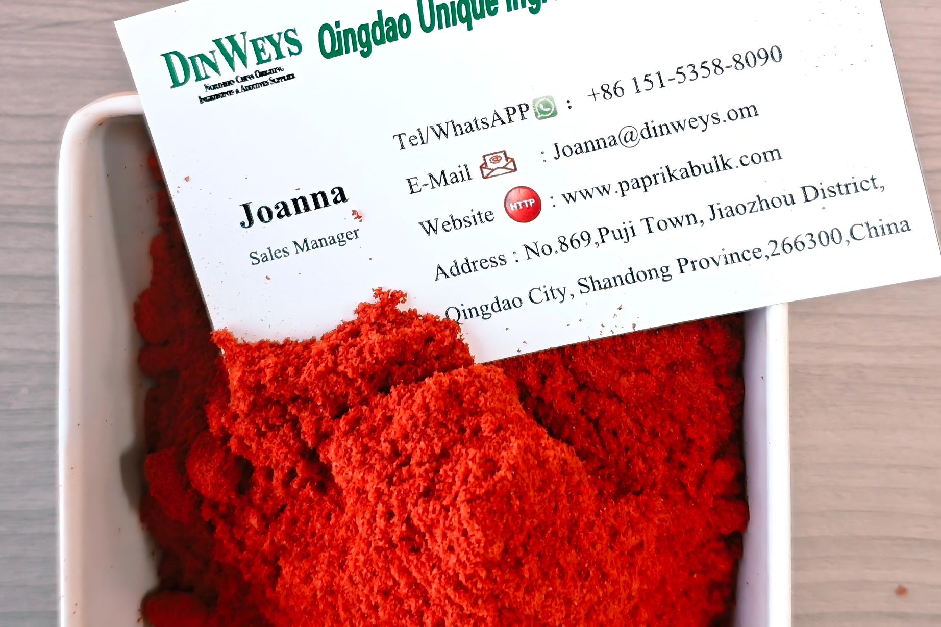 160 ASTA paprika dry powder manufacturer China Dinweys